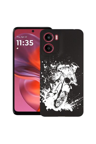 bestcase ¬Æ Husa pentru Motorola Moto G05, MotoCross, Slim Silicon 0.8MM, Ant...