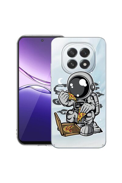 bestcase ¬Æ Husa pentru OPPO F29 cu Design Astronaut Pizza, Clear Slim Silico...