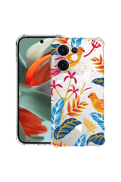 bestcase ¬Æ Husa compatibila OPPO Reno13 F 5G, Anti Shock 1.5MM, Colored Bird...