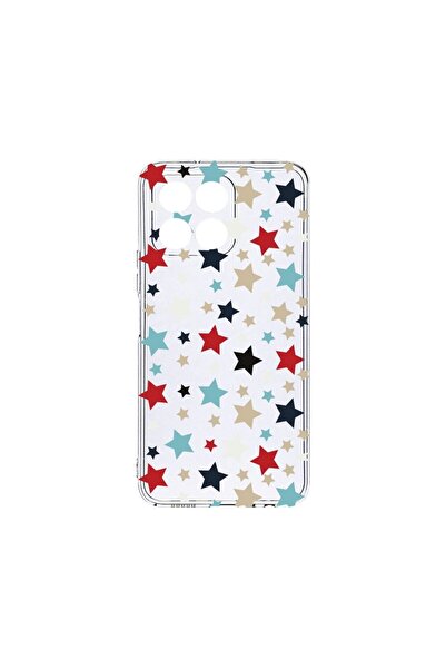 bestcase Διαφανής Θήκη Σιλικόνης, Συμβατή με Honor X8 5G, Σχέδιο Αστέρια, Αντ...