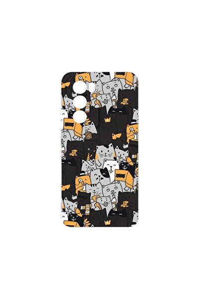 bestcase Θήκη Σιλικόνης Premium, Συμβατή με OPPO Reno12, Σχέδιο Γάτας, Λεπτή ...