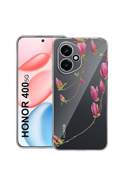 bestcase Противоударен калъф, съвместим с Honor 400, Флорален - Минималистичн...