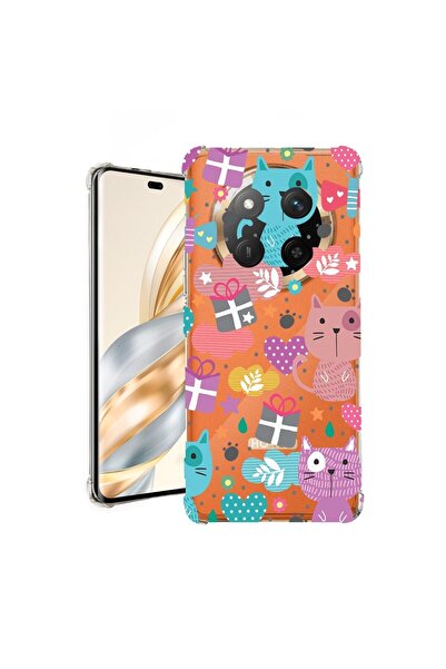 bestcase Θήκη για Honor Magic7 Lite, Αντικραδασμική 1.5MM, Χαριτωμένο Γάτο, Π...