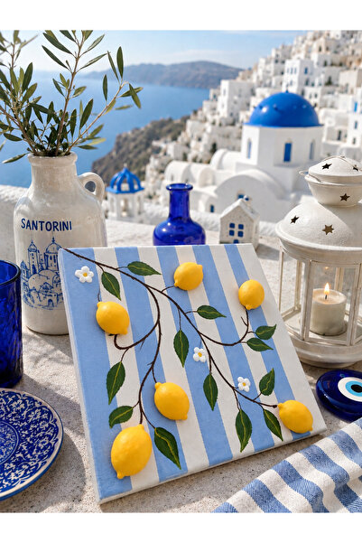 Eski Mahzen Design Limonlu Tablo / Boyutlu Limonlu Tablo / El Boyaması Limon ...