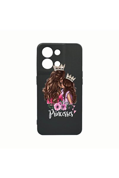 bestcase Силиконов калъф, съвместим с Oppo Reno8 Pro, Принцеси Момиче Майка, ...