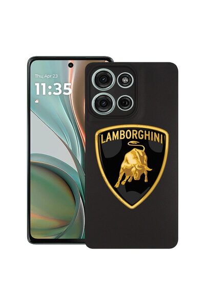 bestcase ¬Æ Husa pentru Motorola Moto G75, Lamborghini, Slim Silicon 0.8MM, A...