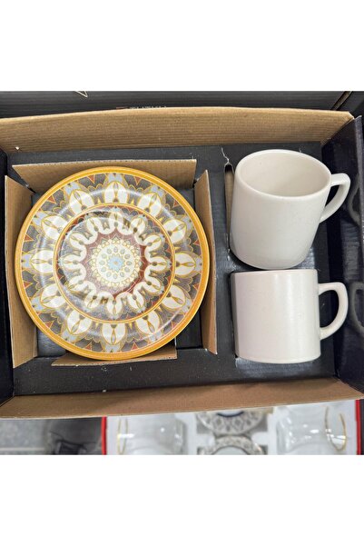 konak alışveriş Fenomen Colorful 2-Piece Coffee Cup