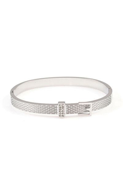 meli melo Minimalist silver stainless steel bracelet