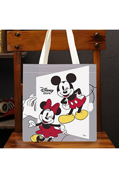 Choice A A 1pc Mickey Minnie Disney Store Tote Bag,reusable canvas bag,ideal ...