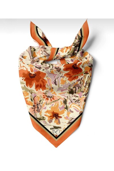 618 CONCEPT 55X55 Amber Garden Collection Bandana/ Scarf