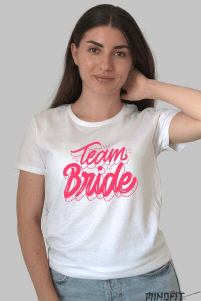 GILDAN Team Bride T-Shirt Ready For Adventures And Memories
