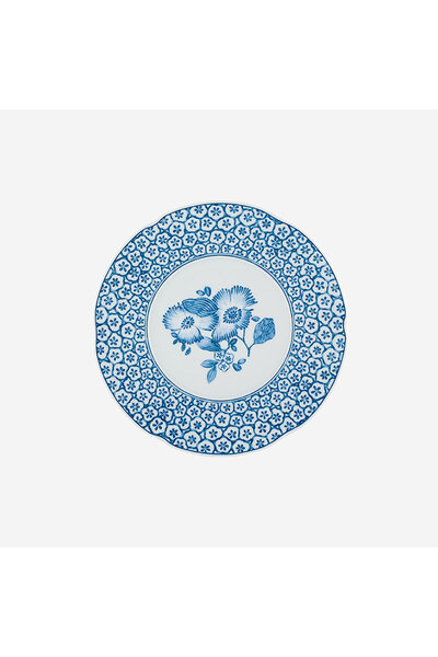 Vista Alegre Coralina by Oscar De La Renta Blue Porcelain Breakfast Plate 23 cm