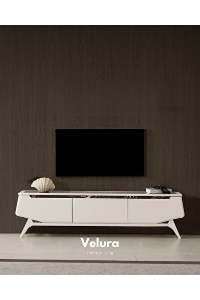 Velura Home & Living Balat Tv Ünitesi (Sadece Alt Blok)