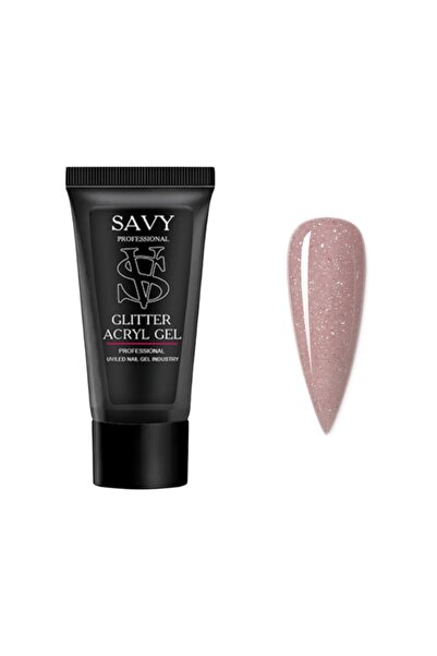 OEM Gel acrilic cu sclipici pentru unghii, 30 ml, SavyProfessional Nr. G143