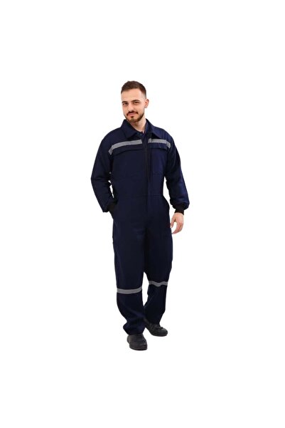 KD İş Giyim İş Elbiseleri Yazlık Iş Tulumu 16/12 Gabardin Lacivert Boy Tulum ...