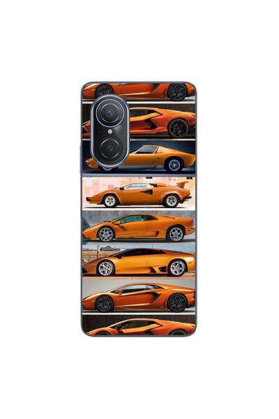 OEM Husa compatibila cu Huawei Nova 9 SE Silicon Gel Tpu Model Masini Lamborg...