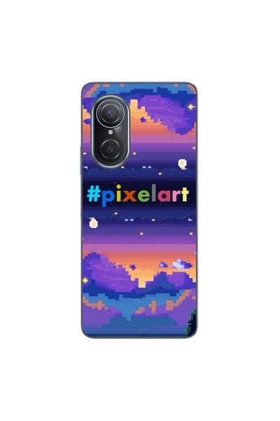 OEM Husa compatibila cu Huawei Nova 9 SE Silicon Gel Tpu Model Pixel Art Peisaj