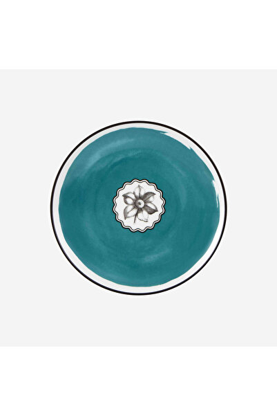 Vista Alegre Herbariae by Christian Lacroix Turquoise Porcelain Breakfast Pla...