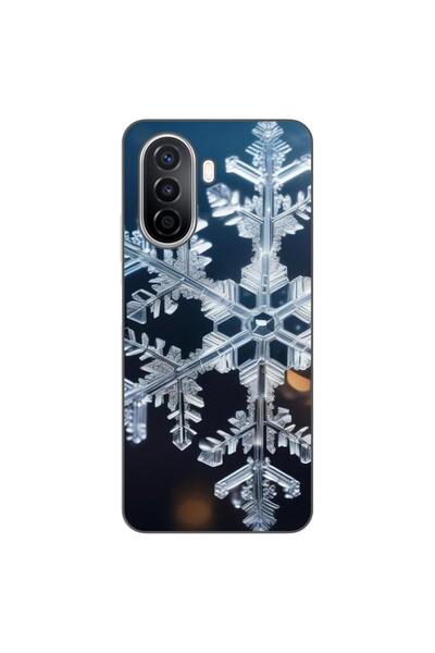 OEM Husa compatibila cu Huawei Nova Y70 Silicon Gel Tpu Model Big Snowflake