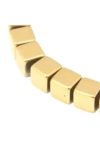 GemSale Mărgele hematit aurii 4*4mm 39cm~96buc