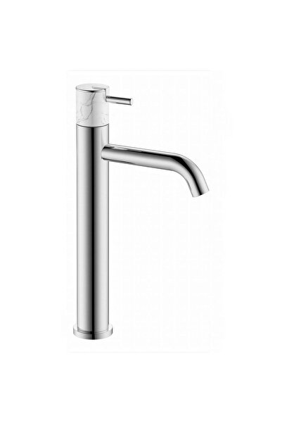 FA-4021M Krom & Mermer Yüksek Lavabo Bataryası
