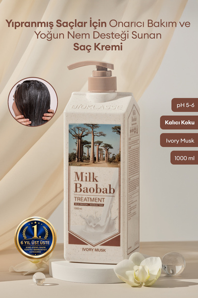 Milk Baobab Yıpranmış Saçı Onaran Nemlendirici Saç Kremi Original Treatment (...