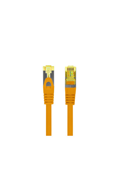 Lanberg Patchcord S/FTP kat.6A 2m LSZH CU fluke passed pomara≈Ñczowy