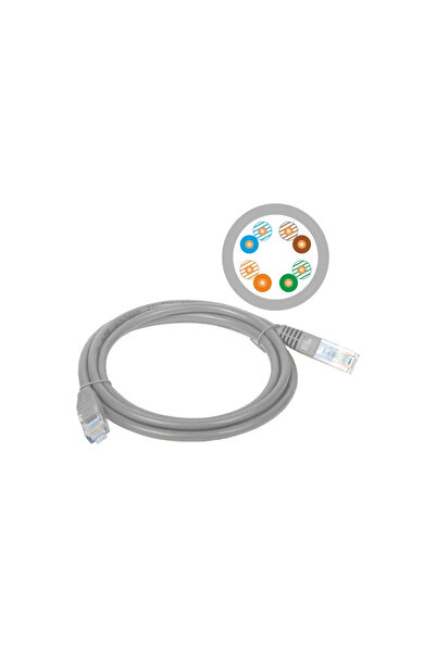 Alantec Cablu patch U/UTP cat.5e PVC 10.0m gri (KKU5SZA10)