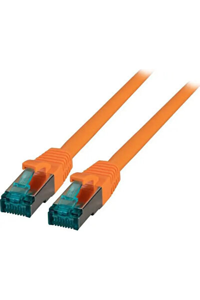 EFB Cablu patch RJ45 S/FTP Cat.6A LSZH 0.25m portocaliu