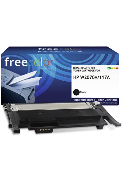 Freecolor Toner HP 117A (W2070A) negru 1000 de pagini recondiționat