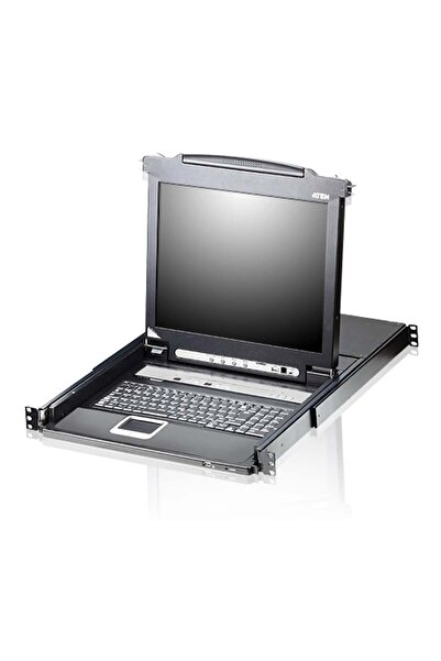 Aten Switch KVMP LCD de 19 " cu 8 porturi, port USB integrat, layout de tasta...