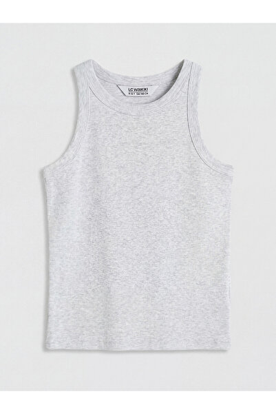 LC Waikiki RMZ GİYİM FARKIŞΛΑ Zero Roba Collar Ribbed Αθλητικό Τοπ για Κορίτσια