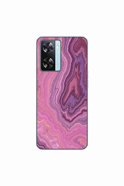 OEM Husa compatibila cu Oppo A57s Silicon Gel Tpu Model Pink Quartz Marble