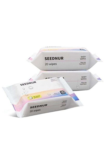 SEEDNUR مناديل مبللة للأطفال من القطن العضوي النقي، مصممة خصيصًا للبشرة الحسا...