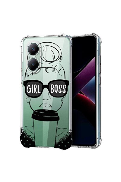 bestcase Съвместим калъф за Poco X7 Pro 5G, Удароустойчив 1.5ММ, Girl Boss, З...