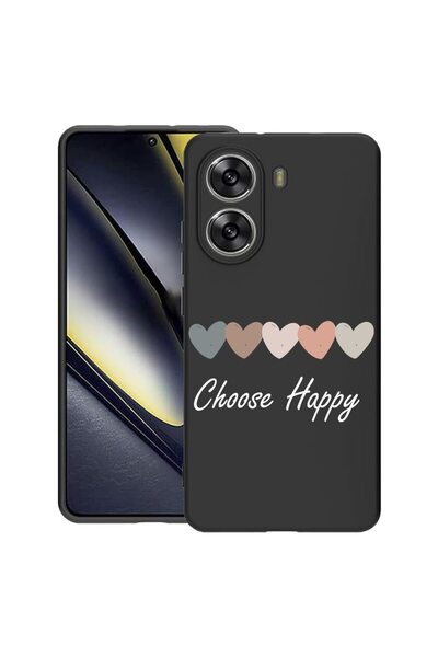 bestcase ¬Æ Husa Slim Silicon pentru Poco X7 Pro, Choose Happy, 1992025 B 1854