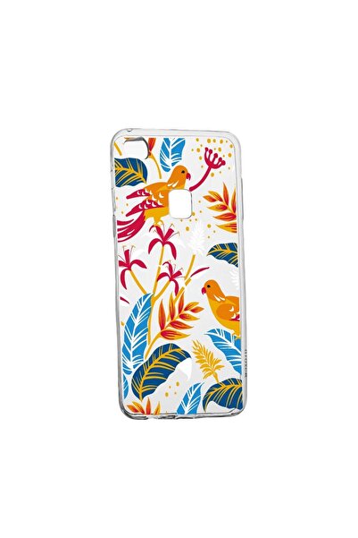 bestcase Силиконов калъф, съвместим с Huawei P10 Lite, с цветни птици, устойч...