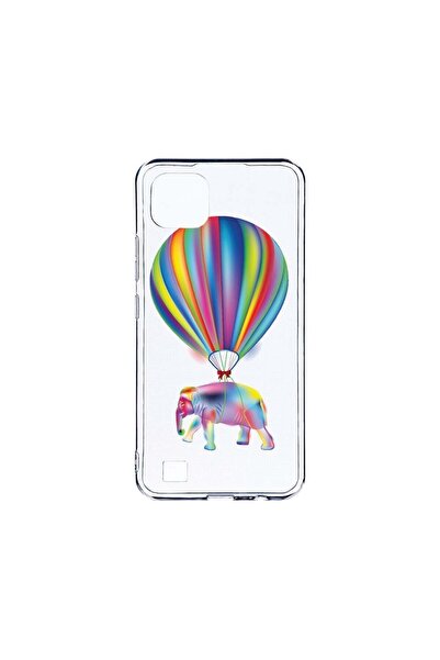 bestcase Husa BestCase¬Æ Clear Silicon 2MM, Compatibila Cu Realme C20, Rainbo...