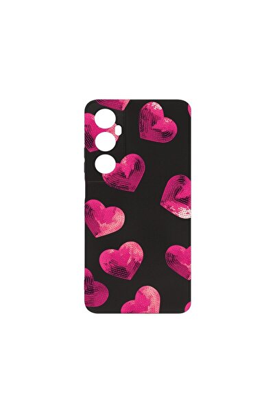 bestcase Λεπτή Θήκη Σιλικόνης 0.8MM, Συμβατή με Realme C65, Σχέδιο Καρδιάς, Π...