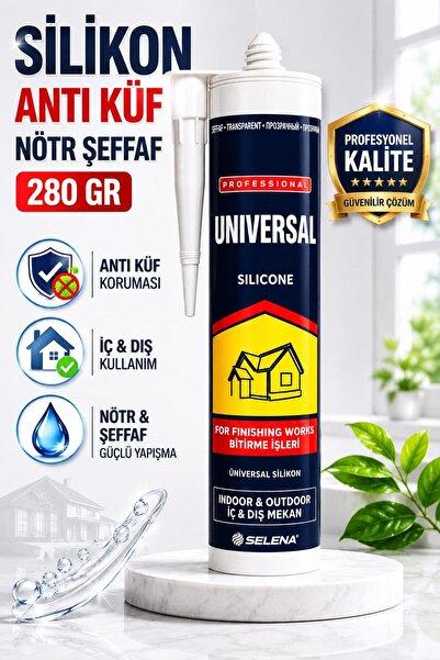 NZB Anti Küf Genel Çok Amaçlı Silikon Şeffaf Nötr 280 Gr Lavabo Duşakabin Mut...