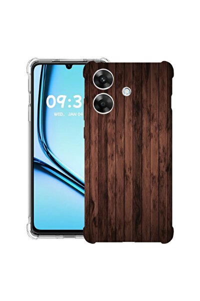 bestcase Противоударен калъф за Realme Note 60 / Note 60X с дизайн от орехово...