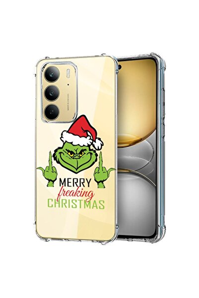 bestcase Калъф за Realme 14x 5G, Удароустойчив 1.5ММ, Гринчове - Весела Колед...