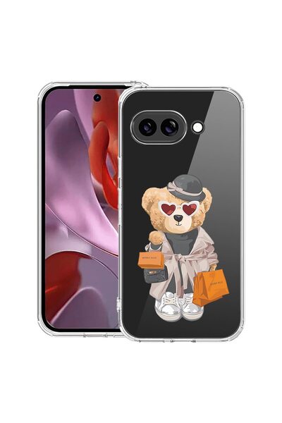 bestcase Husă Antișoc 1.5mm Compatibilă cu Google Pixel 10a, cu Design Ursule...