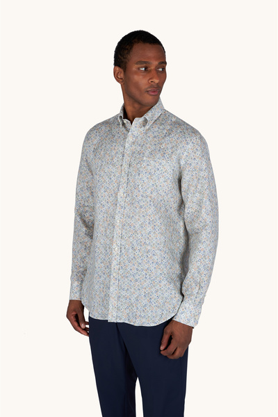 PAUL&SHARK Men's Woven Linen Shirt