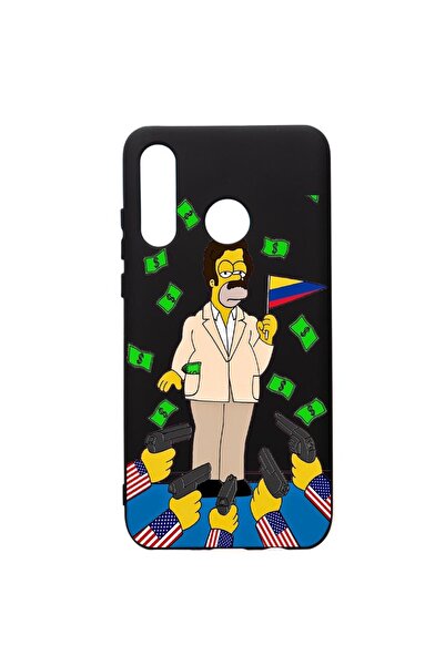 bestcase Husa de protectie Huawei P30 Lite, Narcos Simpsons, silicon, cu inte...