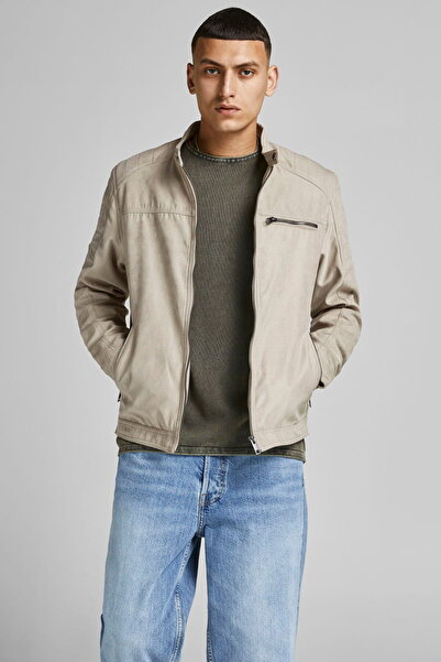 Jack & Jones Men's Short Cut Biker Jacket - Tano