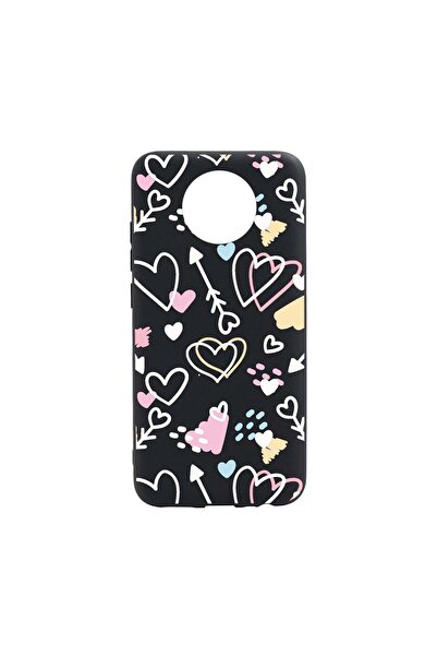 bestcase Θήκη σιλικόνης συμβατή με Nokia 3.4, με σχέδιο συμβόλων αγάπης, ανθε...