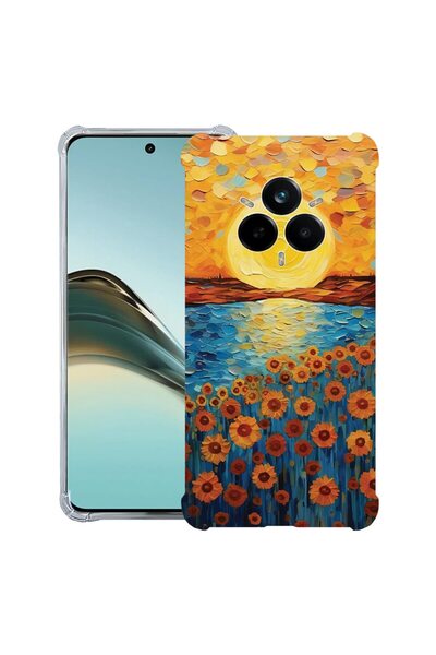 bestcase Husă Antișoc pentru Realme 14 Pro Plus, Pictură cu floarea-soarelui,...