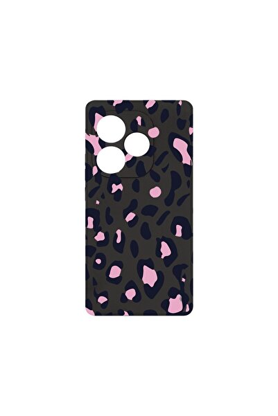 bestcase Θήκη Premium Σιλικόνης, Συμβατή με Realme GT 6, Ροζ Σχέδιο Λεοπάρδαλ...