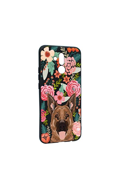 bestcase Θήκη Huawei Mate 20 Lite, Σχέδιο σκύλου και λουλουδιών, Ανθεκτική στ...